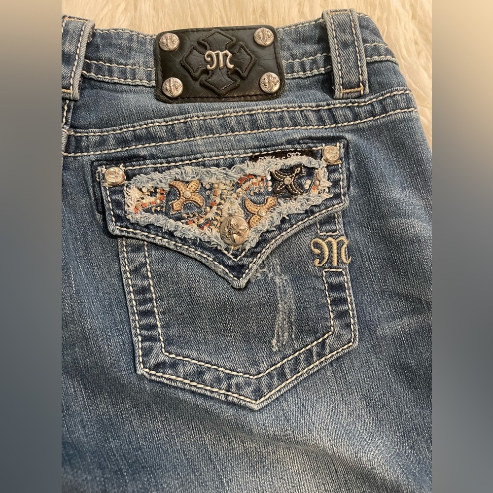 Miss Me size 30 embellished boot cut jeans